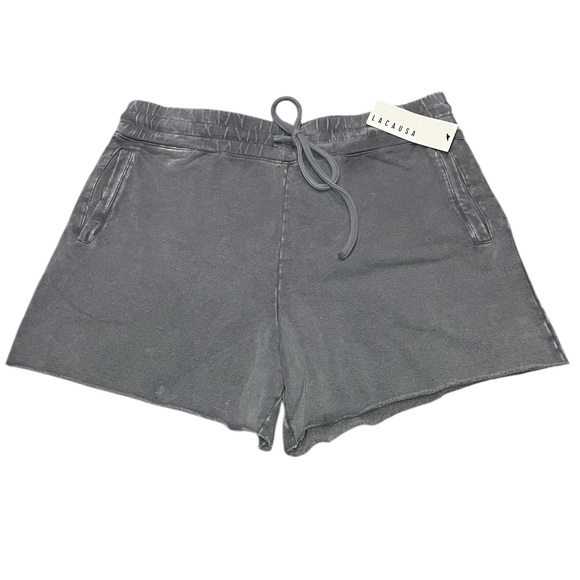 LACAUSA Slater Sweatshorts in Washed Gray - Picture 4 of 10